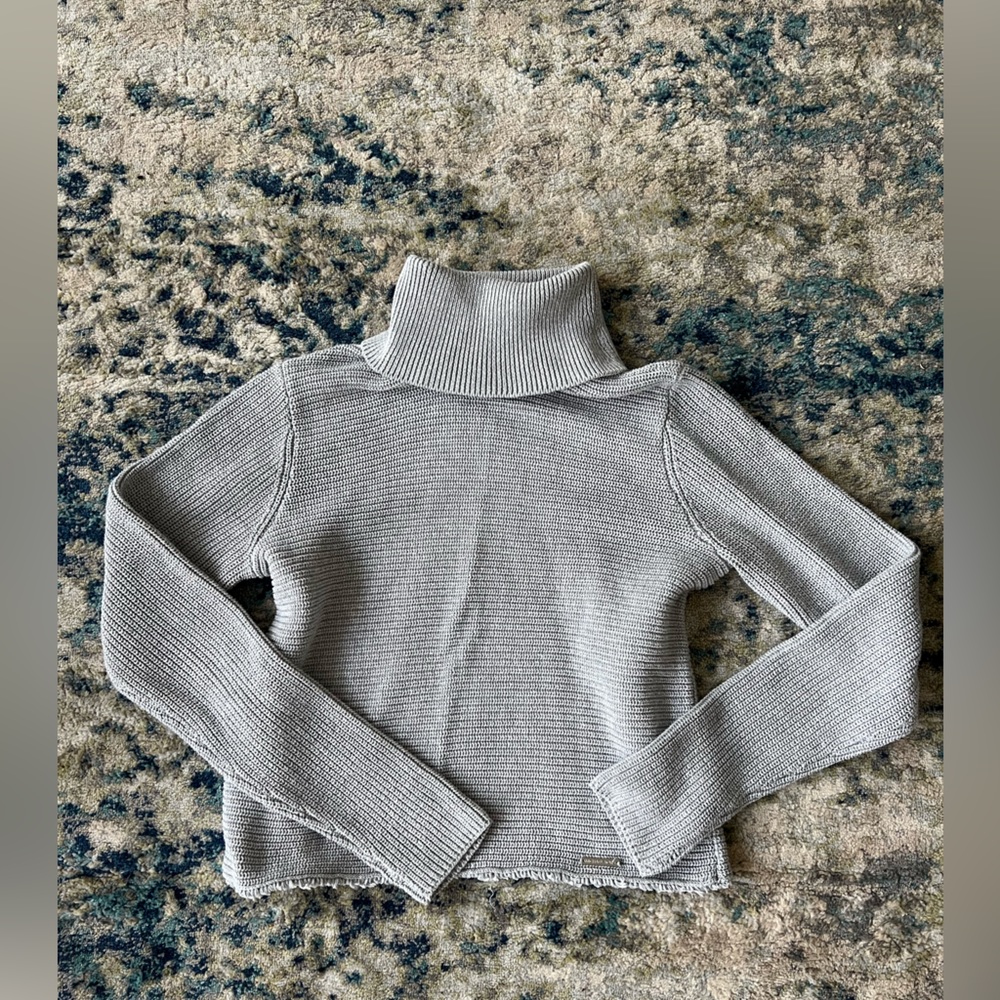 Michael Kors Distressed Chunky Knit Sweater